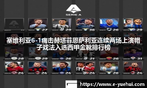 塞维利亚6-1痛击赫塔菲恩萨利亚连续两场上演帽子戏法入选西甲金靴排行榜